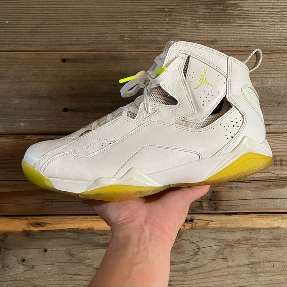 Men Nike Air Jordan True Flight Volt Ice Basketball Shoes Sneakers - Picture 1 of 8